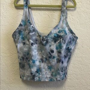 Lululemon Align Crop Tank Top Light Support A/B Size 2 Multicolored Blue
